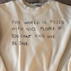 Zara boys message crew neck sweatshirt